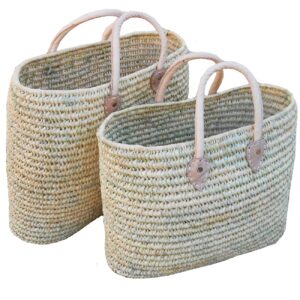 Straw tote Bag double size