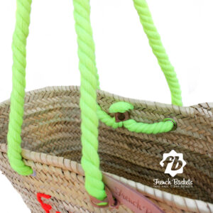 Personalized straw bag hand embroidered Free text