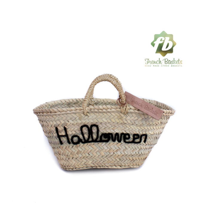 Customized straw bags Halloween gifts French baskets