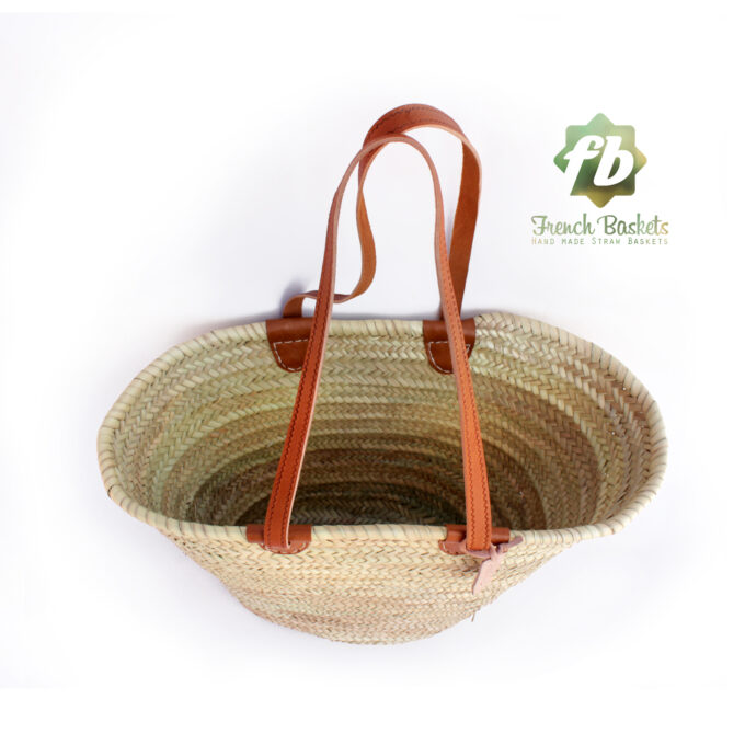 Basket long Flat Leather Handle