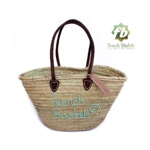 Personalized straw bag hand embroidered i love city brand customized gifts