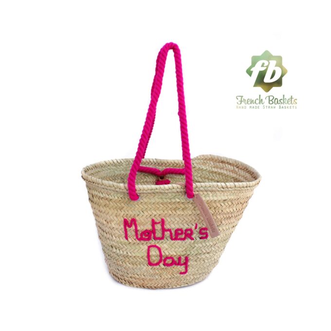 Customized Mother's Day gifts straw bag personalized french baskets