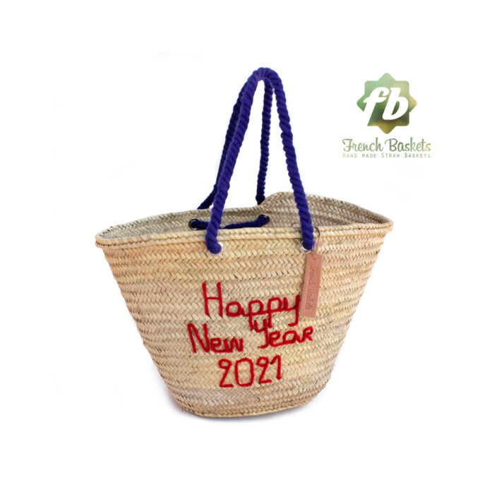 Customized straw bags New year gifts French baskets