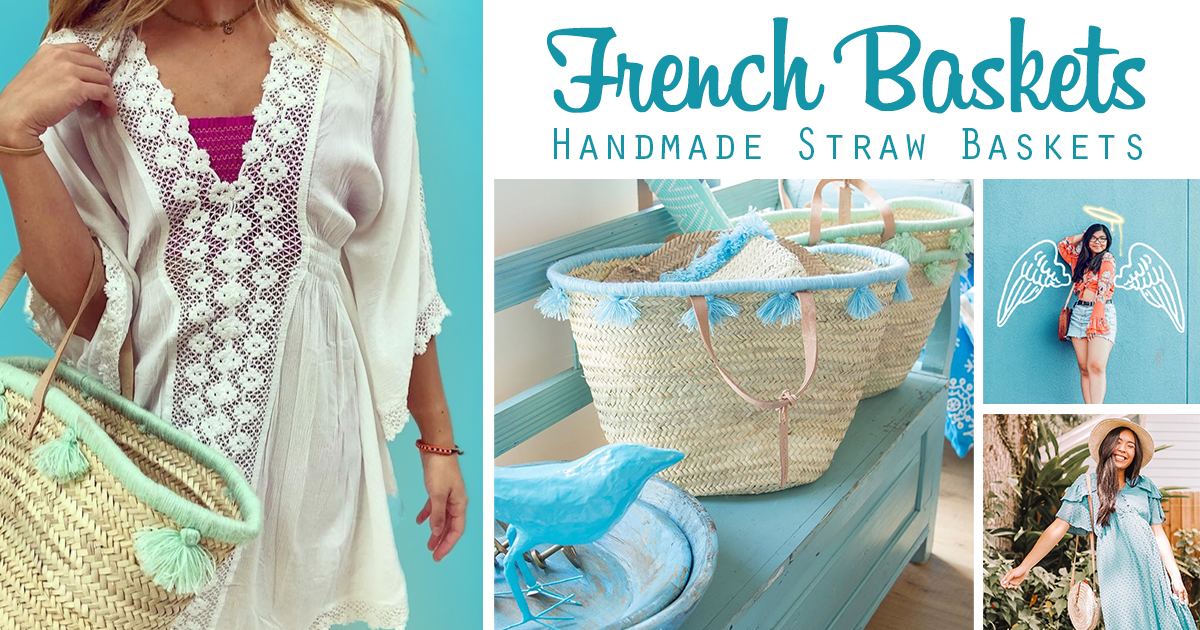 Luxury straw Bags French Baskets | French Baskets