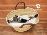 Iconic straw bag French Basket and Detachable Inside Pocket french market basket